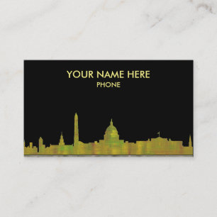 WASHINGTON DC SKYLINE - Business cards