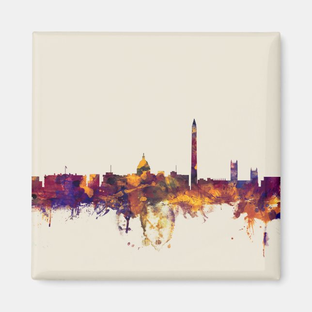 Washington DC Skyline Magnet (Front)