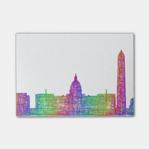 Washington DC skyline Post-it Notes