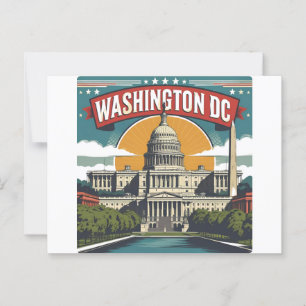 Washington DC Skyline Postcard
