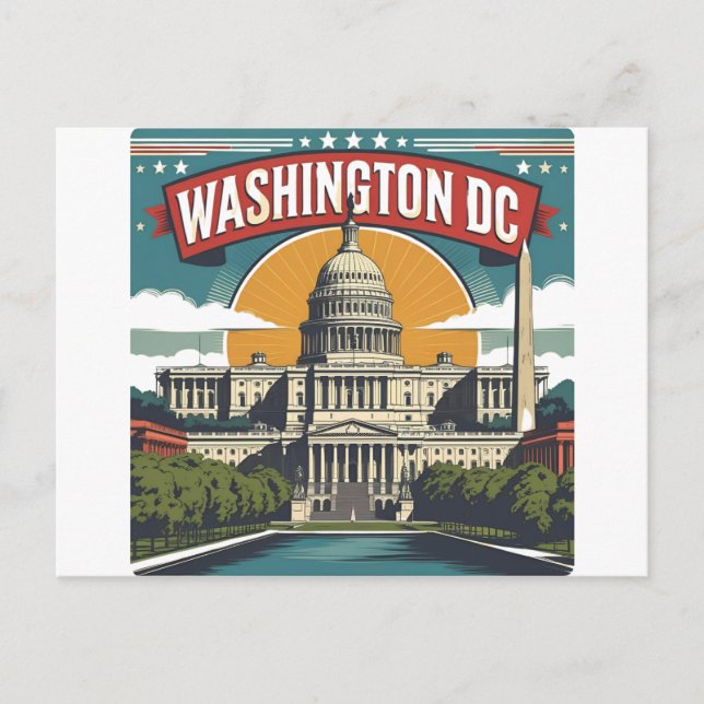 Washington DC Skyline Postcard (Front)