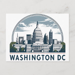 Washington DC Skyline Postcard