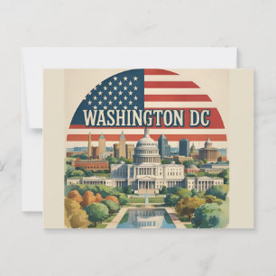 Washington DC Skyline Postcard