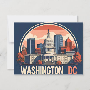Washington DC Skyline Postcard
