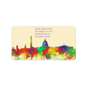WASHINGTON DC SKYLINE - SG - Address labels