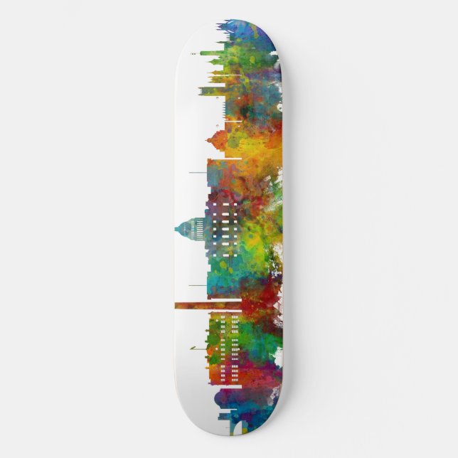 Washington DC Skyline Skateboard (Front)