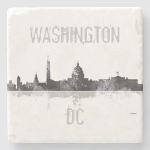 WASHINGTON DC SKYLINE STONE COASTER