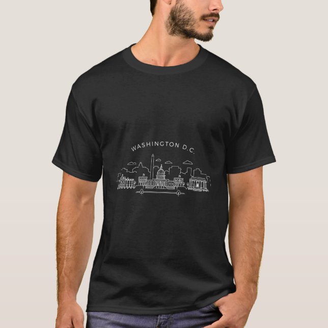 Washington Dc Skyline Washington Dc T-Shirt (Front)