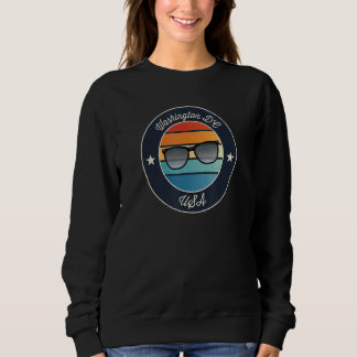 Washington DC Souvenir Sunset Retro Sweatshirt