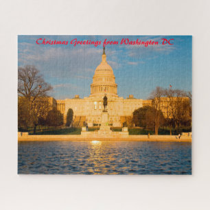 Washington DC. State Capital.Christmas Greetings Jigsaw Puzzle