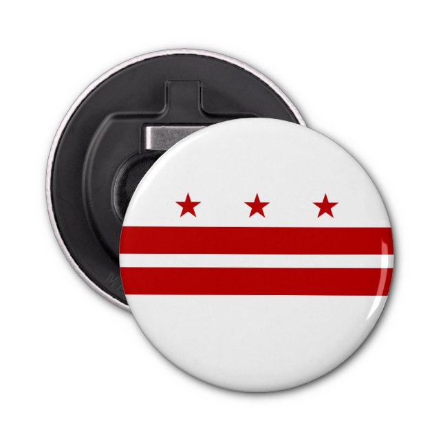 Washington DC State Flag Bottle Opener (Front)