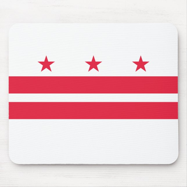 Washington DC State Flag Mouse Mat (Front)