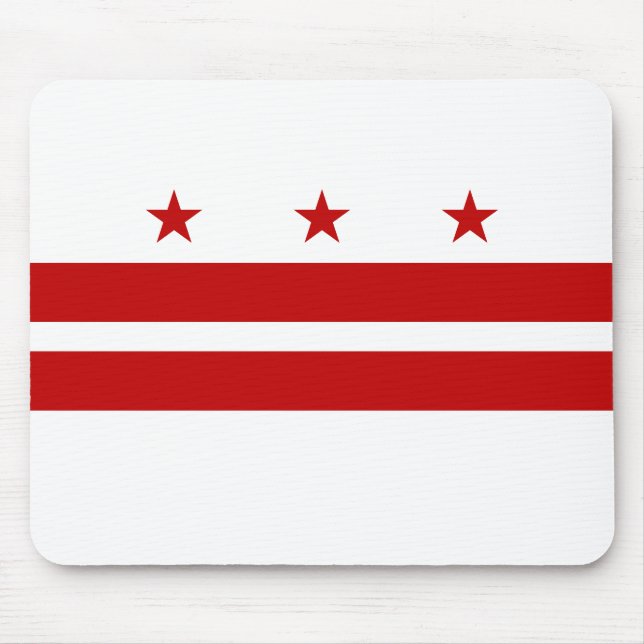 Washington DC State Flag Mouse Mat (Front)
