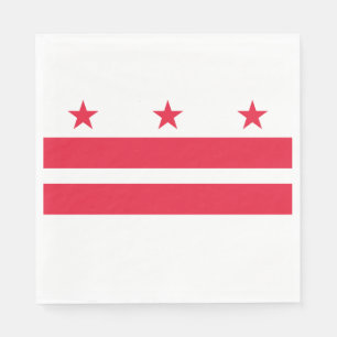 Washington DC State Flag Napkin