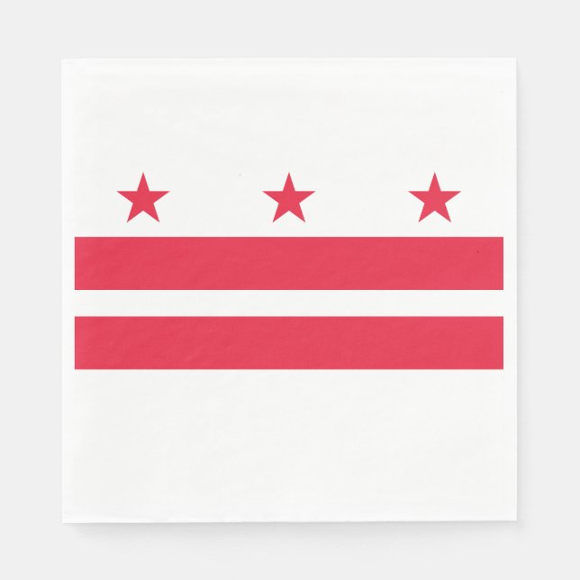 Washington DC State Flag Napkin (Front)