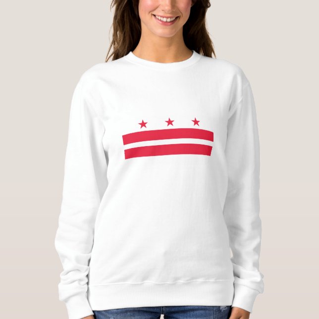Washington DC State Flag Sweatshirt (Front)