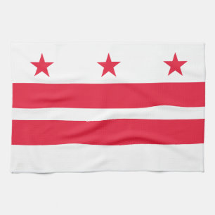 Washington DC State Flag Tea Towel