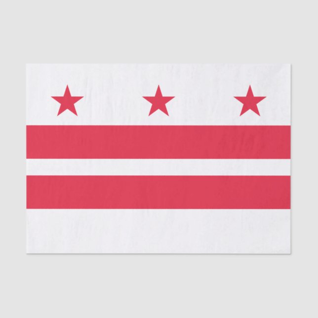 Washington DC State Flag Tissue Paper (Front)