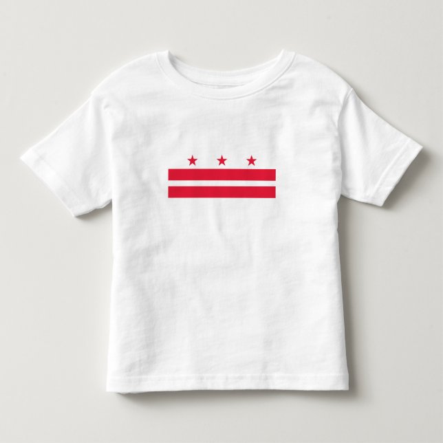 Washington DC State Flag Toddler T-Shirt (Front)