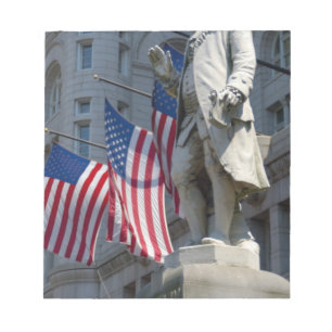 Washington, DC, statue of Benjamin Franklin Notepad