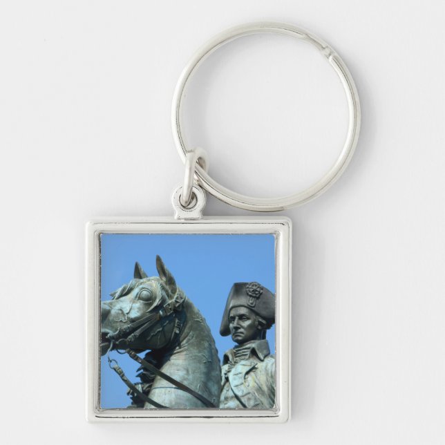 Washington, DC, statue of General George Key Ring (Front)