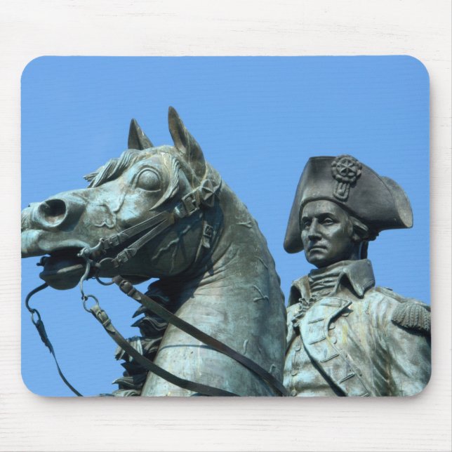 Washington, DC, statue of General George Mouse Mat (Front)