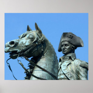 Washington, DC, statue of General George Poster