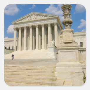 Washington, DC, Supreme Court Building Square Sticker