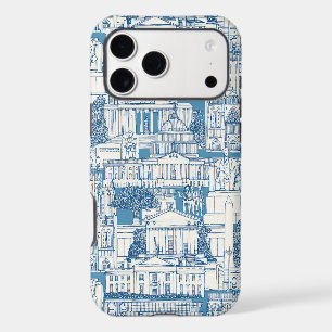 Washington DC toile blue