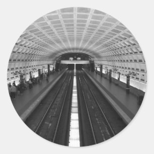 Washington Dc Train Station Classic Round Sticker