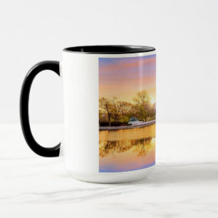 Washington DC US Capitol Building Sunset Reflectio Mug