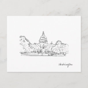 Washington DC USA Capitol Postcard