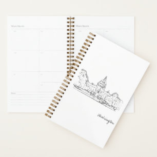 Washington DC USA Capitol Sketch Planner