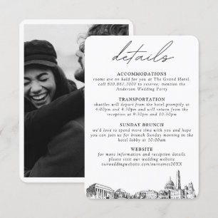 Washington DC Wedding Details Enclosure Card