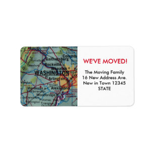 Washington DC We've Moved label