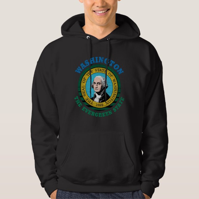 WASHINGTON EVERGREEN STATE FLAG HOODIE (Front)