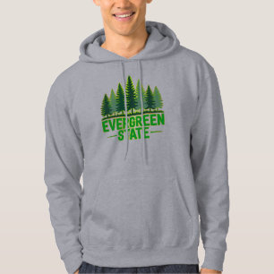 Washington Evergreen State Forest Nature Aesthetic Hoodie