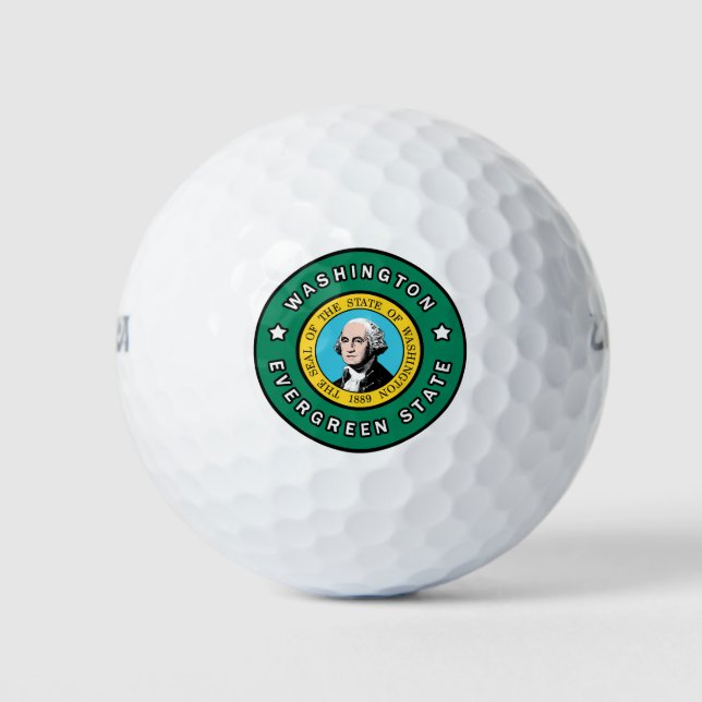 Washington Evergreen State Golf Balls (Front)
