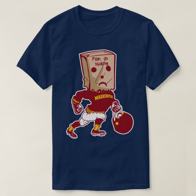 Washington Fan In Hiding T-Shirt (Design Front)