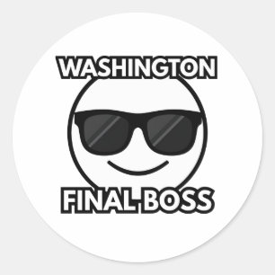 Washington Final Boss Cool Emoji Sticker