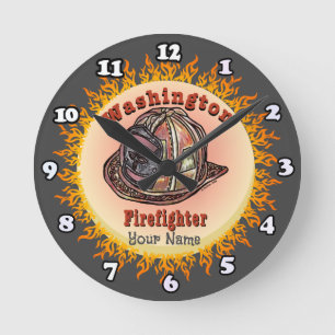 Washington Firefighter  clock