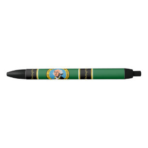 Washington flag black ink pen