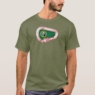 Washington Flag Climbing Carabiner T-Shirt
