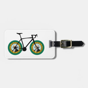 Washington Flag Cycling Luggage Tag