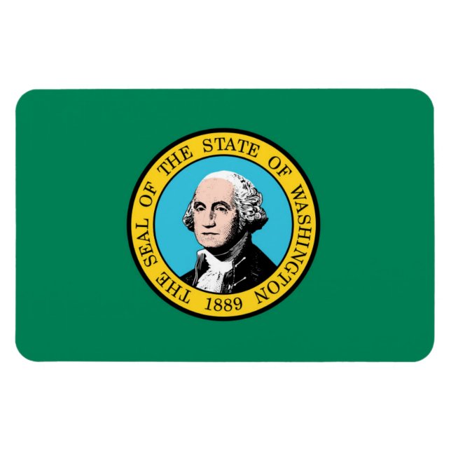 Washington flag magnet (Horizontal)