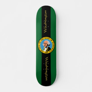 Washington flag skateboard