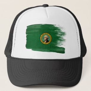 Washington Flag Trucker Hat
