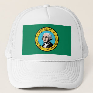 WASHINGTON FLAG TRUCKER HAT