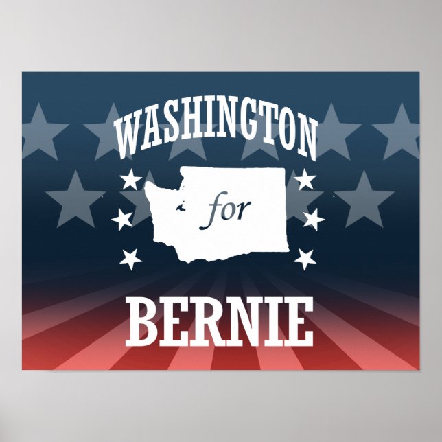 WASHINGTON FOR BERNIE SANDERS POSTER (Front)