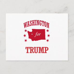 WASHINGTON FOR DONALD TRUMP POSTCARD